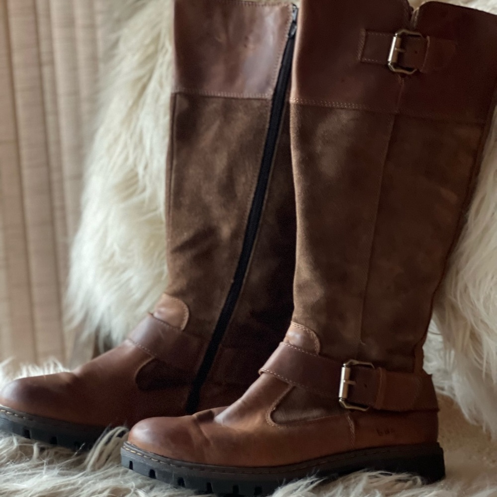 Womens, Boots, sz 8 USA, bøc, Leather / Suede